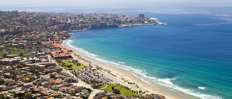 Aerial view of Beautiful La Jolla Shores.