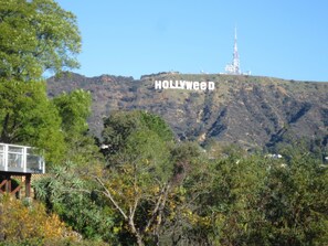 View out back to left w/ Hollywood Sign