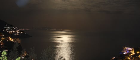 view from terrace at night