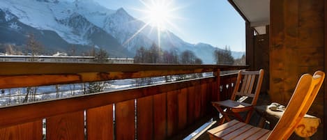 Viste spettacolari del Monte Bianco dal balcone