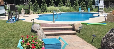 pool with lifeguard chair - great for photo ops:) 