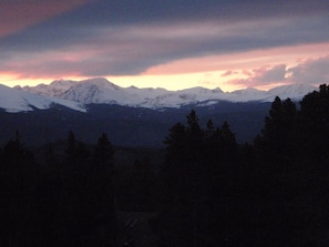 amazing sunset from the dining room