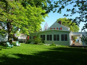 Side yard with sunlight and shade