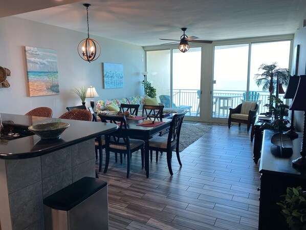 Ocean view from the living room.
Newly painted and updated Fall 2020!