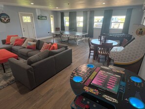 Newest Addition : Game Room! Arcades Games, Foosbal, Ping Pong, Card Table....