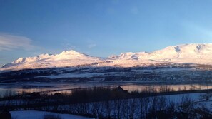 Amazing morning view  over Akureyri 