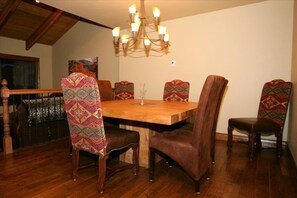 Dining table seats 8