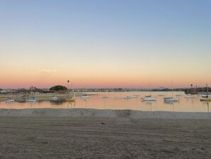 Sunset on the bay from the balcony