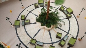 View of hotel lobby from 3rd floor
