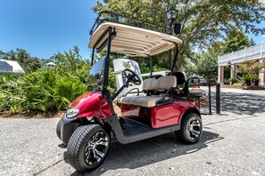 Inquire about the Golf Cart! Golf Cart is great to get around the resort!  