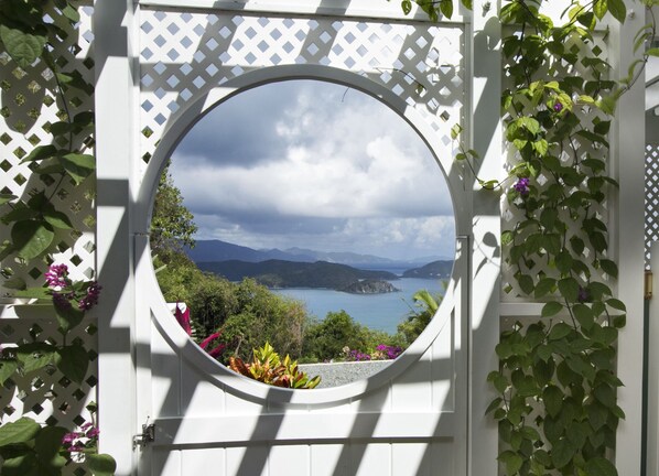 View from your private moongated retreat.
