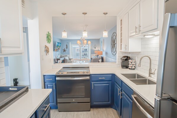 Well-stocked kitchen