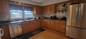 Spacious kitchen, with everything you need! Including a continental breakfast.