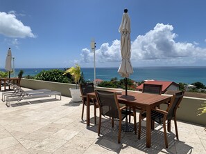 The pool area