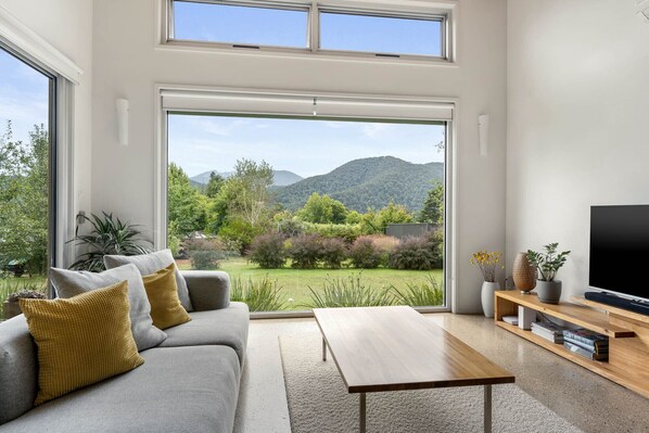 Mountain views from living