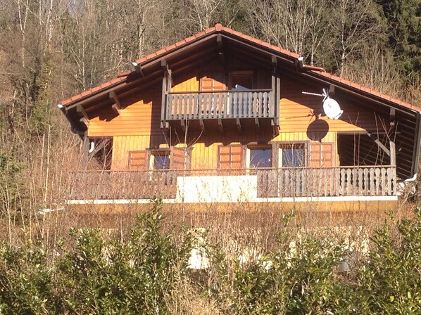 Autumn at the chalet facing south with great views.