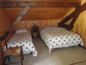 Large double bedroom - 4 beds upstairs for the kids