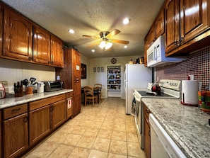 Kitchen view from guest entrance 