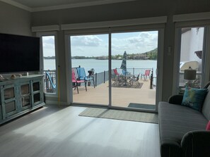 Lake view from the main level living space is fabulous!