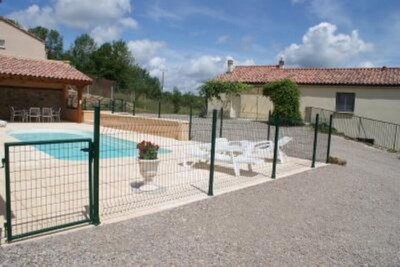 cottage in the countryside with private pool, covered summer kitchen at thégra