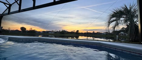 Enjoy breathtaking views from a brand new panoramic pool screen