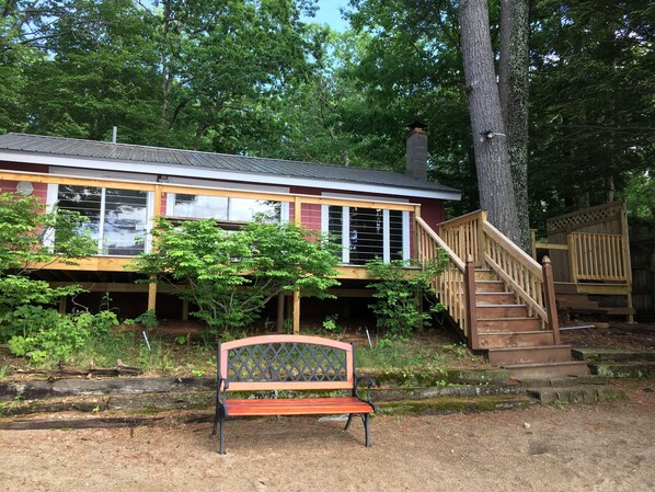 Lakeside of the cottage.