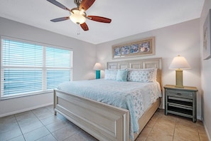 Start your day with breathtaking views of the sunrise over the Atlantic Ocean, right from the comfort of the king bed in the master bedroom