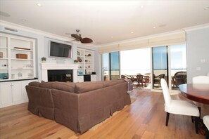 Living Room Facing the Beach
