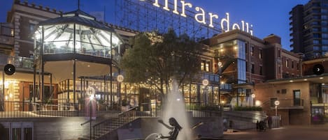 Bay side exterior view of the Fairmont, Ghirardelli Square