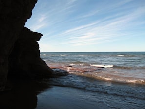 Cliffs and sea