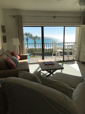 Living room and view