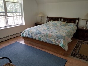 Upstairs bedroom overlooking water