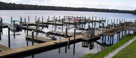 Private Dock Area with Reserved Boat Slips