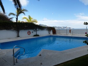 Nice pool that is rarely crowded.