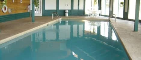 Indoor pool and hot tub