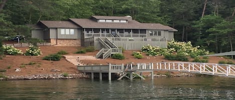 View of home with previous/smaller walkway shown.