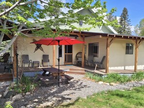 Outdoor seating area.