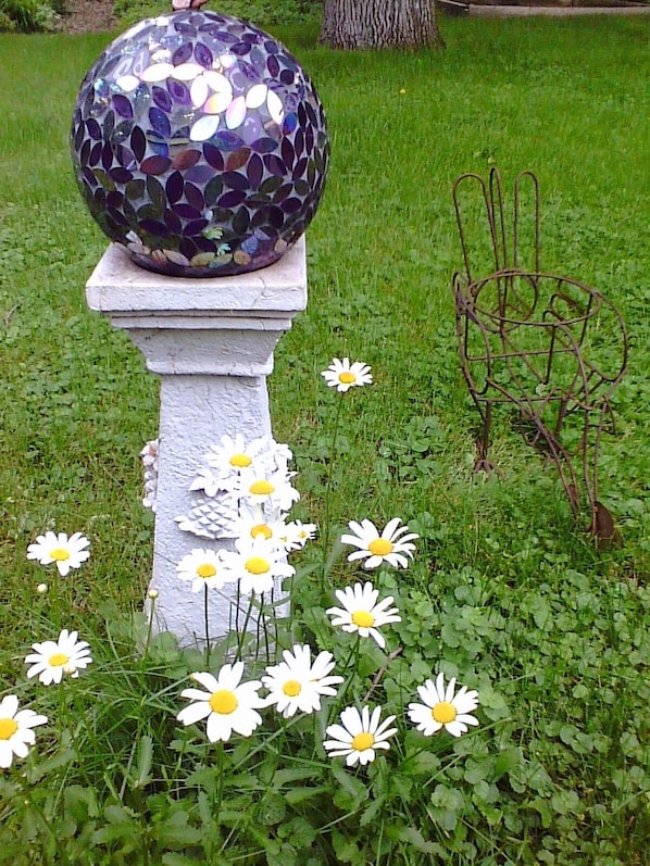 Garden gazing ball