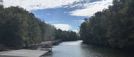 view from dock upper level