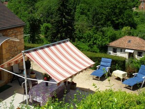 terrasse vue en hauteur