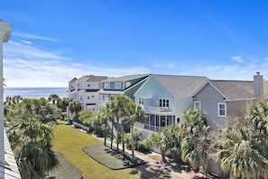 Ocean Views from the Top Floor Balcony.  It doesn't get much closer than this!