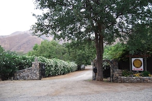 Our entry way to our 3 acre private estate