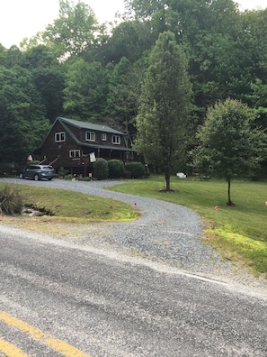 Level driveway from paved road 