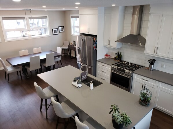 Kitchen and dining room