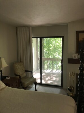 Looking towards lower deck from bed.