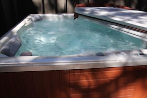 Relax in new hot tub