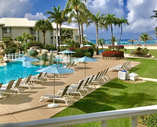 Ocean/pool view from the balcony 