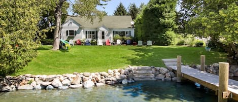 Stone steps to river