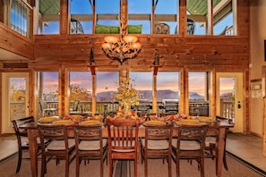 Dining Table in the Great Room.