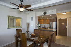 kitchen and dining room